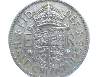 1956 Half Crown Coin 70th Birthday Gift
