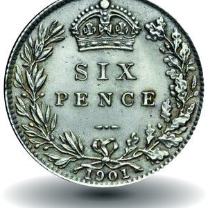 Great Britain 1901 Sixpence Uncirculated