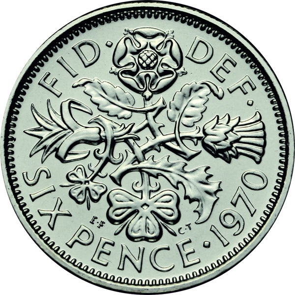 Last British Sixpence Proof Coin 1970