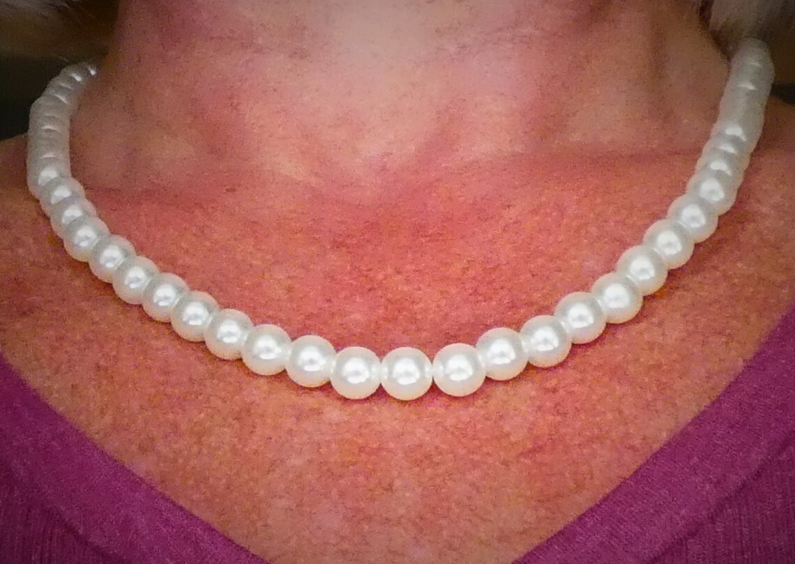 Pearl CLASP' Necklace Etsy