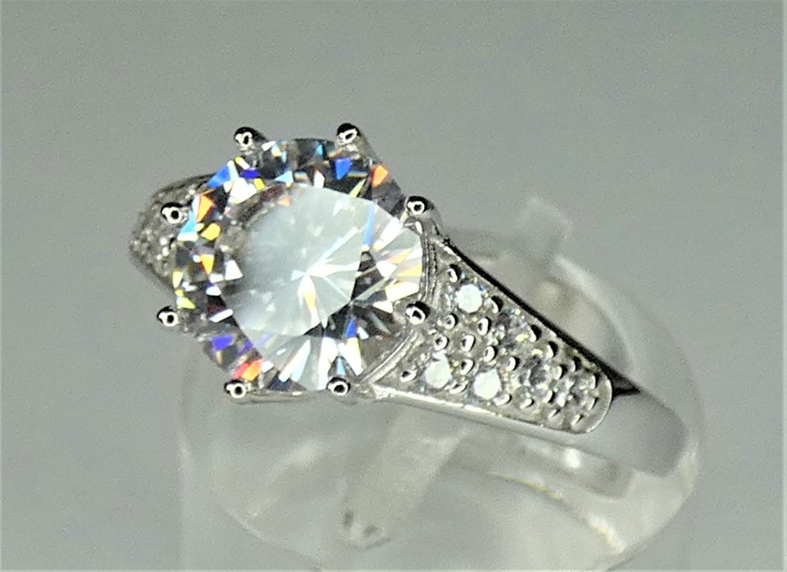 Queen Elizabeth II Engagement Ring Silver Etsy