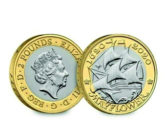 Queen Elizabeth Mayflower Coin Uncirculated Made in UK