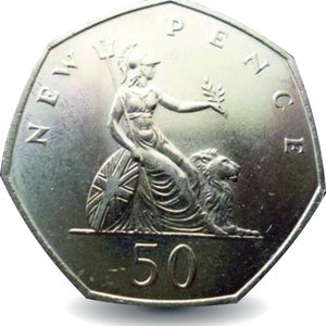 1969 50 pence coin - Etsy 日本