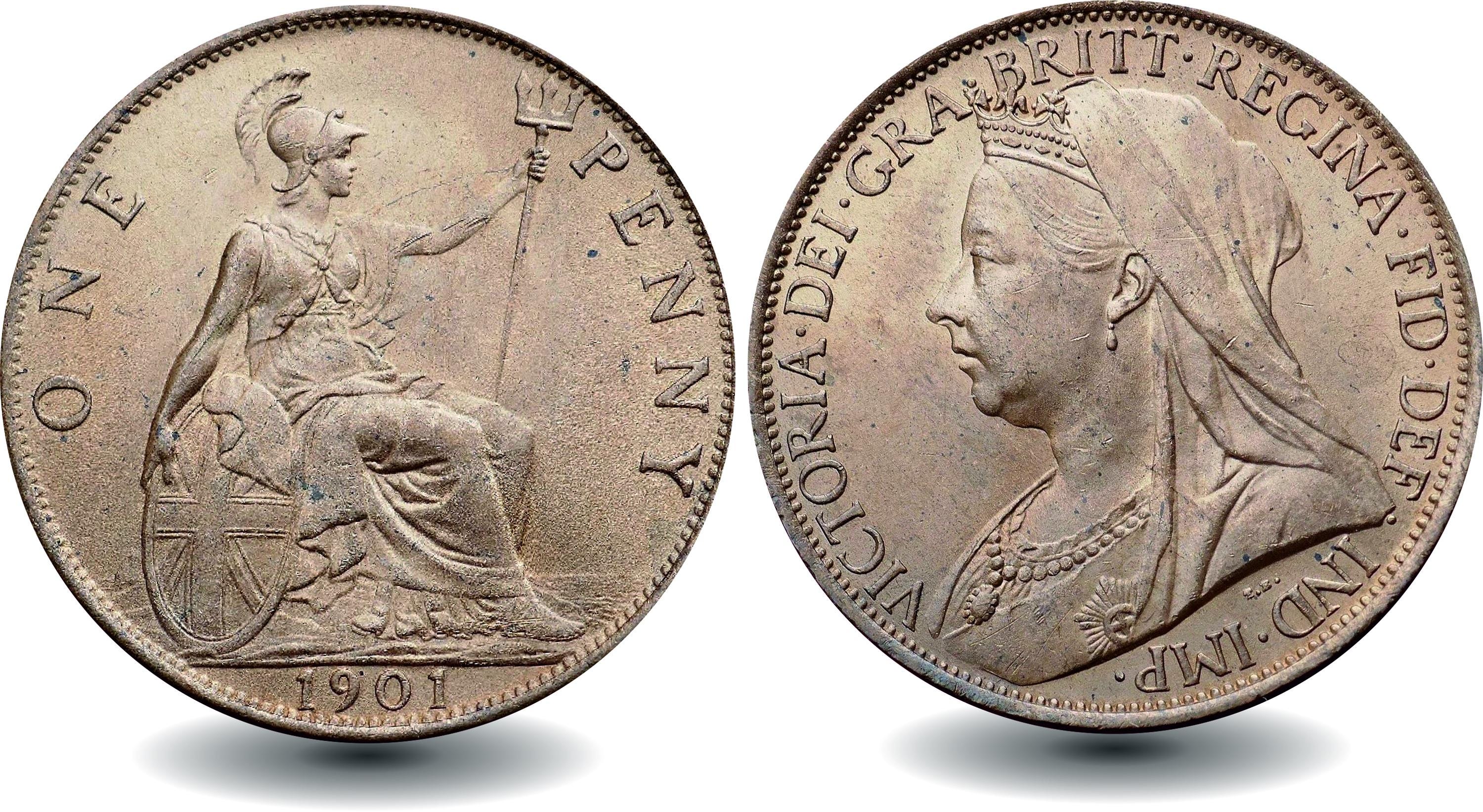 Victoria one penny - Etsy 日本