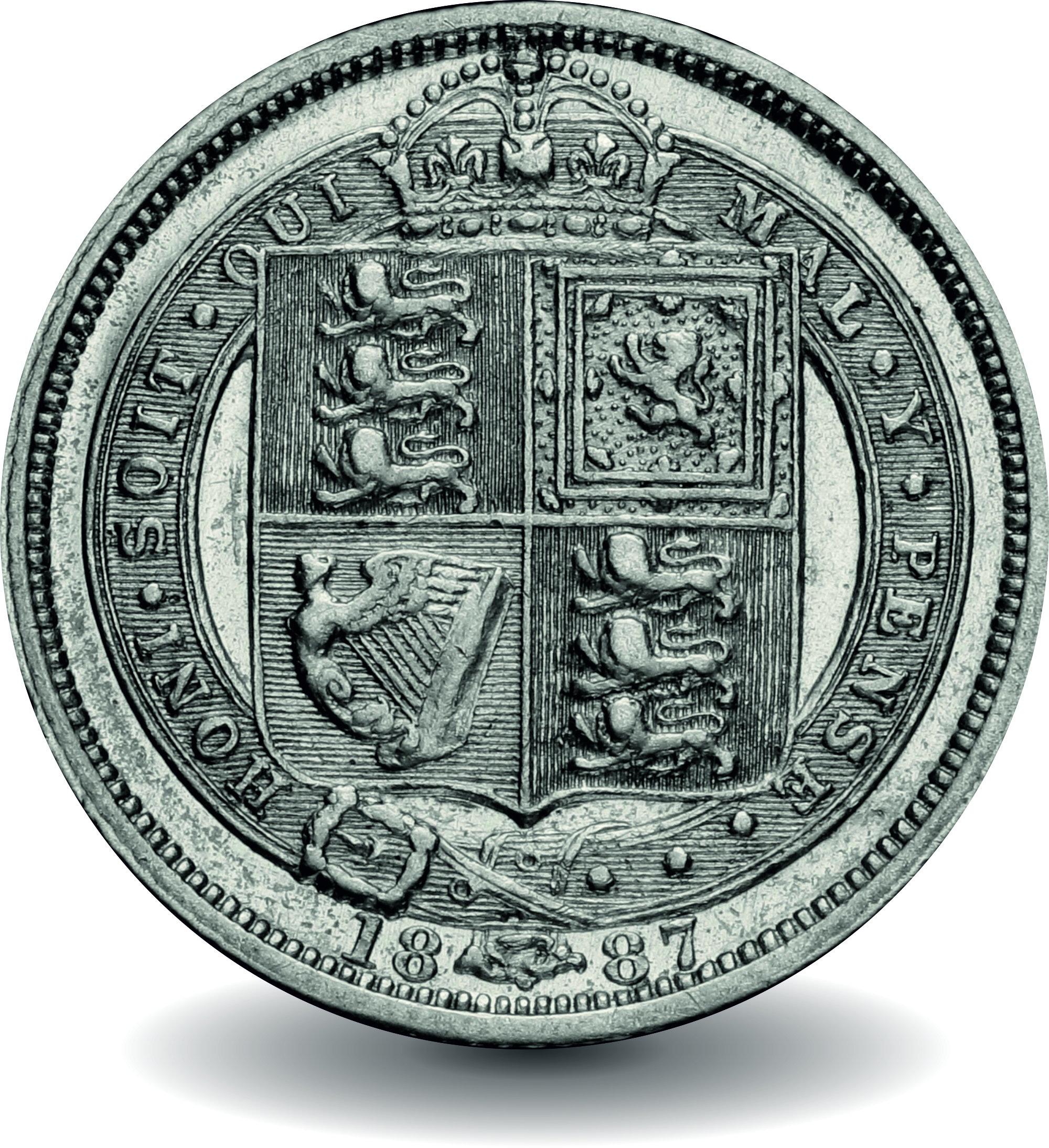Victoria 1887 Silver Shilling Coin Made in London - Etsy