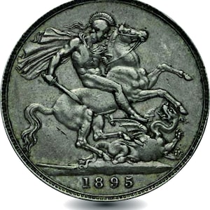 1895 Queen Victoria Silver Crown