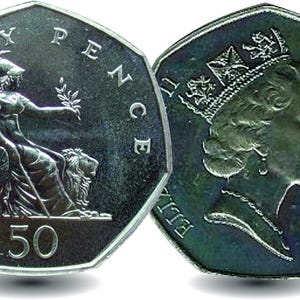 Cadeau de 40e anniversaire 1985 Pièce de 50p