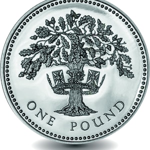 1987 1 pound coin - Etsy 日本