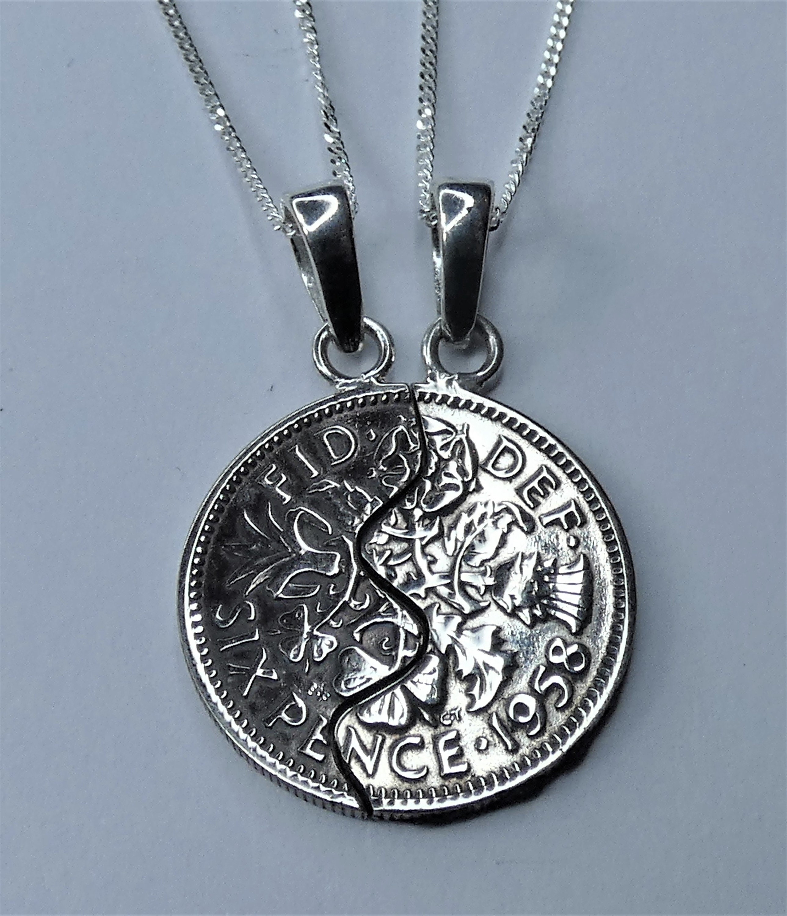 Half a sixpence necklace deals