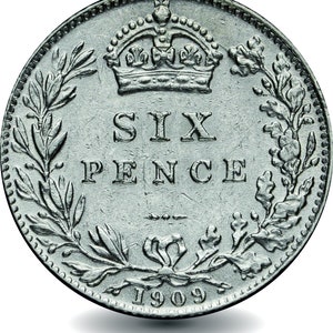Monete da sei penny dal 1902 al 1910 Scelta degli anni