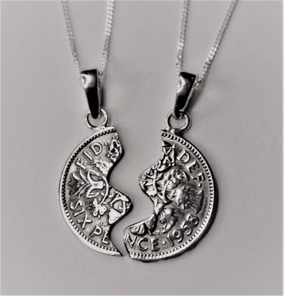 Half a sixpence necklace deals