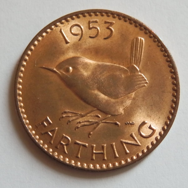 Queen Elizabeth Farthing Coins 1953 to 1956