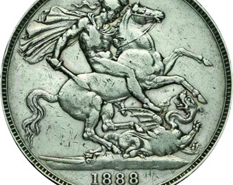 1888年 ヴィクトリア女王 銀貨 1888年 ヴィクトリア女王 銀貨 Silver