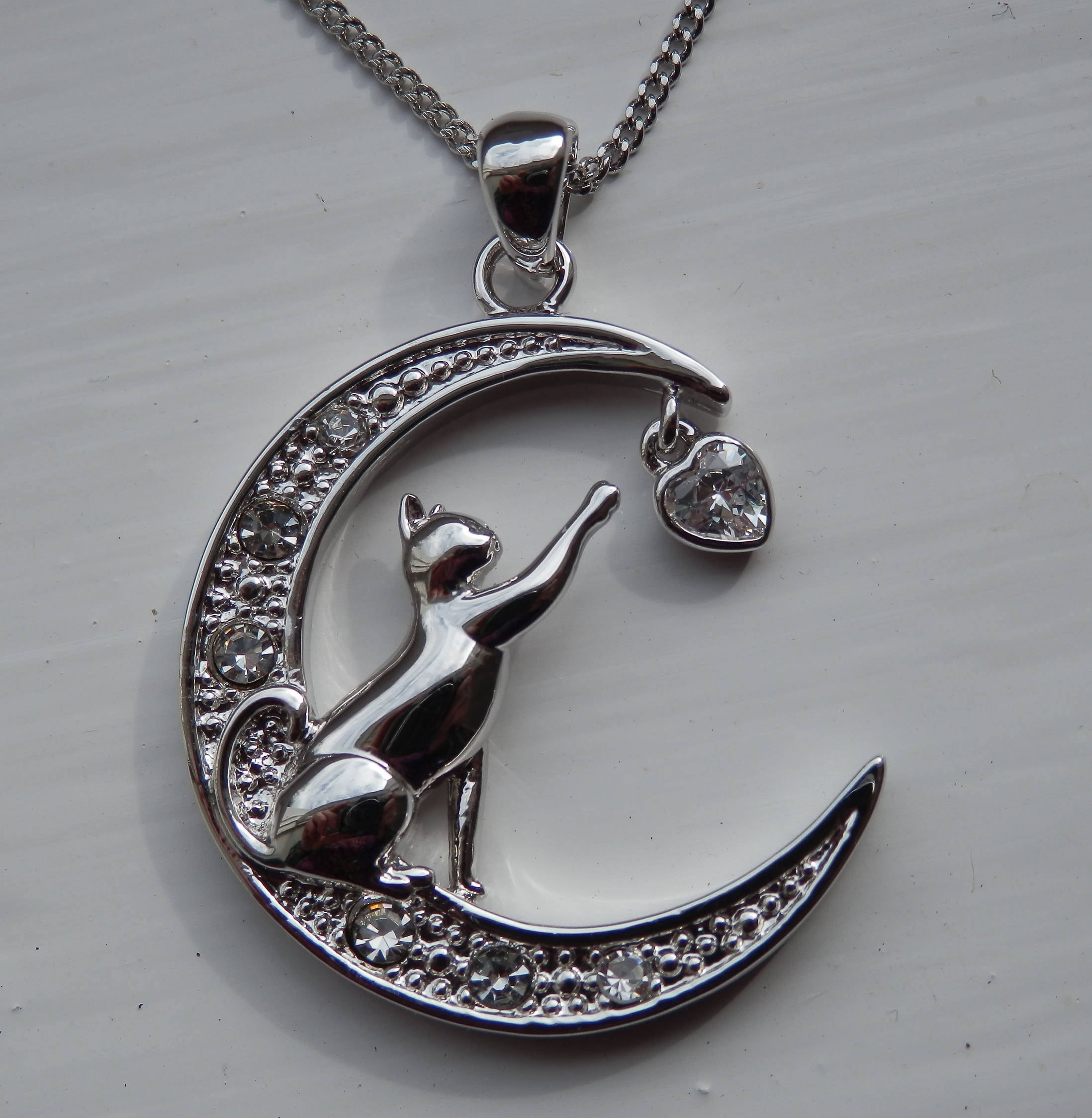 925 Sterlingsilber Halskette Mit Niedlichem Kätzchen