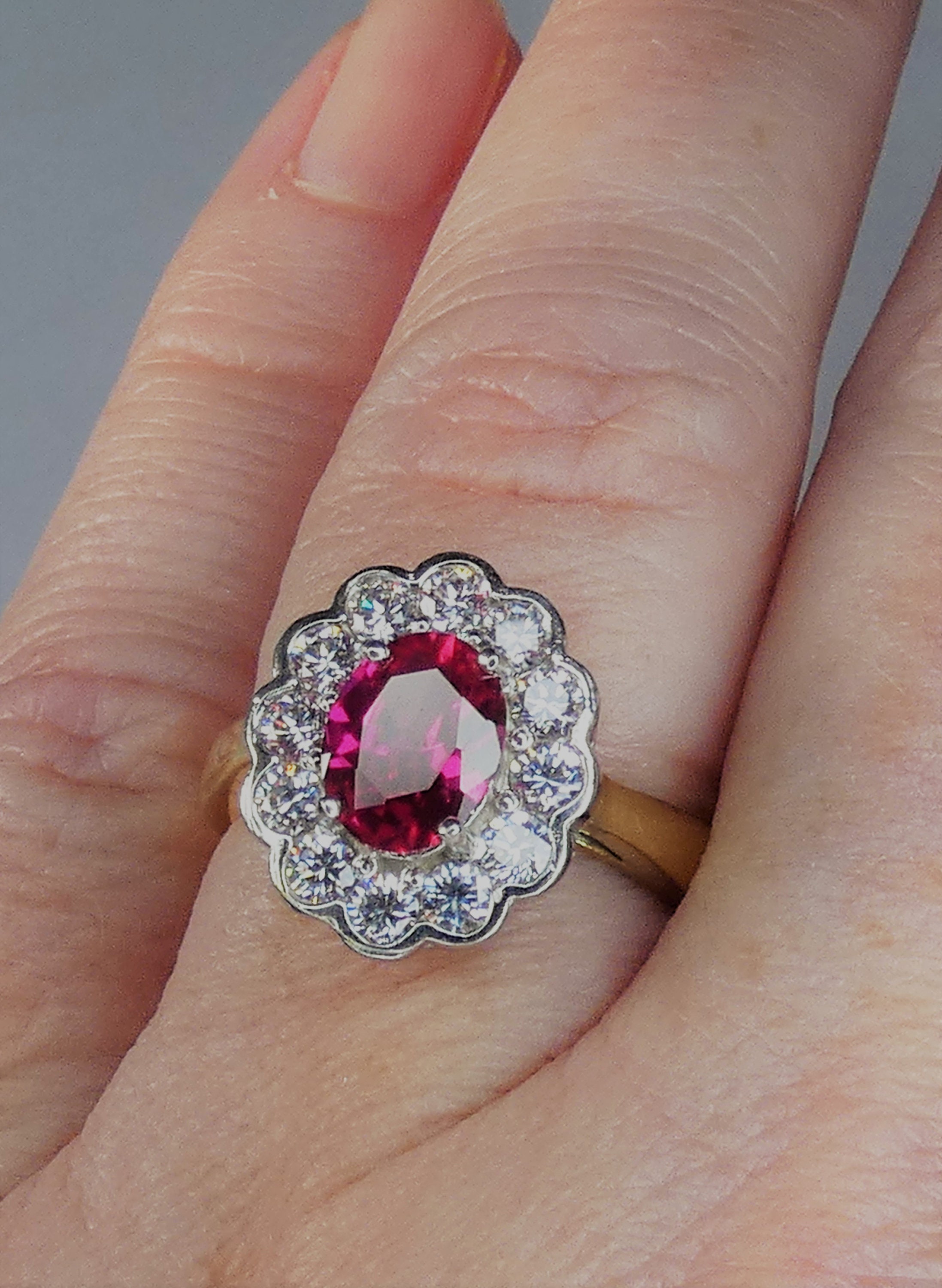 Silver Ruby Ring 40th Wedding Anniversary January Birthstone | Etsy UK