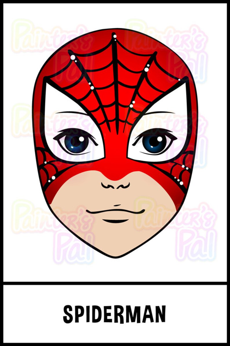 Digital Face Paint Design Pack Superheroes - Etsy