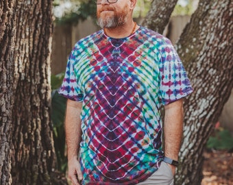 Psychedelic Tie Dye Shirt – Festival Ready Cotton Tee, S–4X