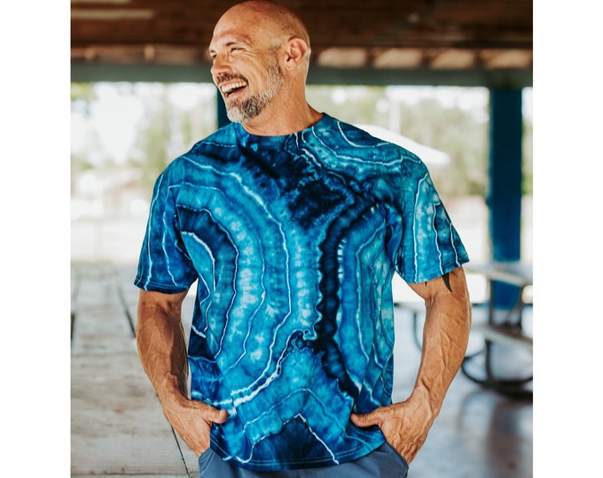 Tye dye shirt, Geode tie dye, Psychedelic t shirt, 50th birthday gift for men, All sizes