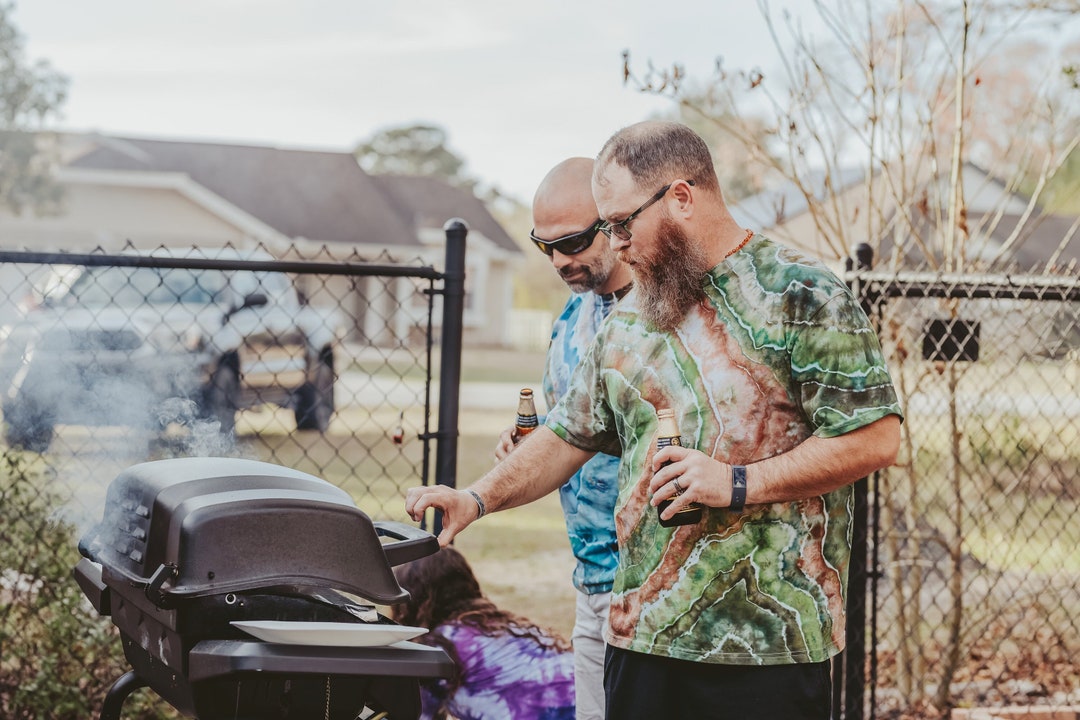 Hippie Tie Dye Men's Short Sleeve Shirt