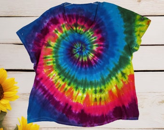 4X Womens tie dye shirt, Plus size hippie clothes women, Hippy clothing, Gifts for best friend female