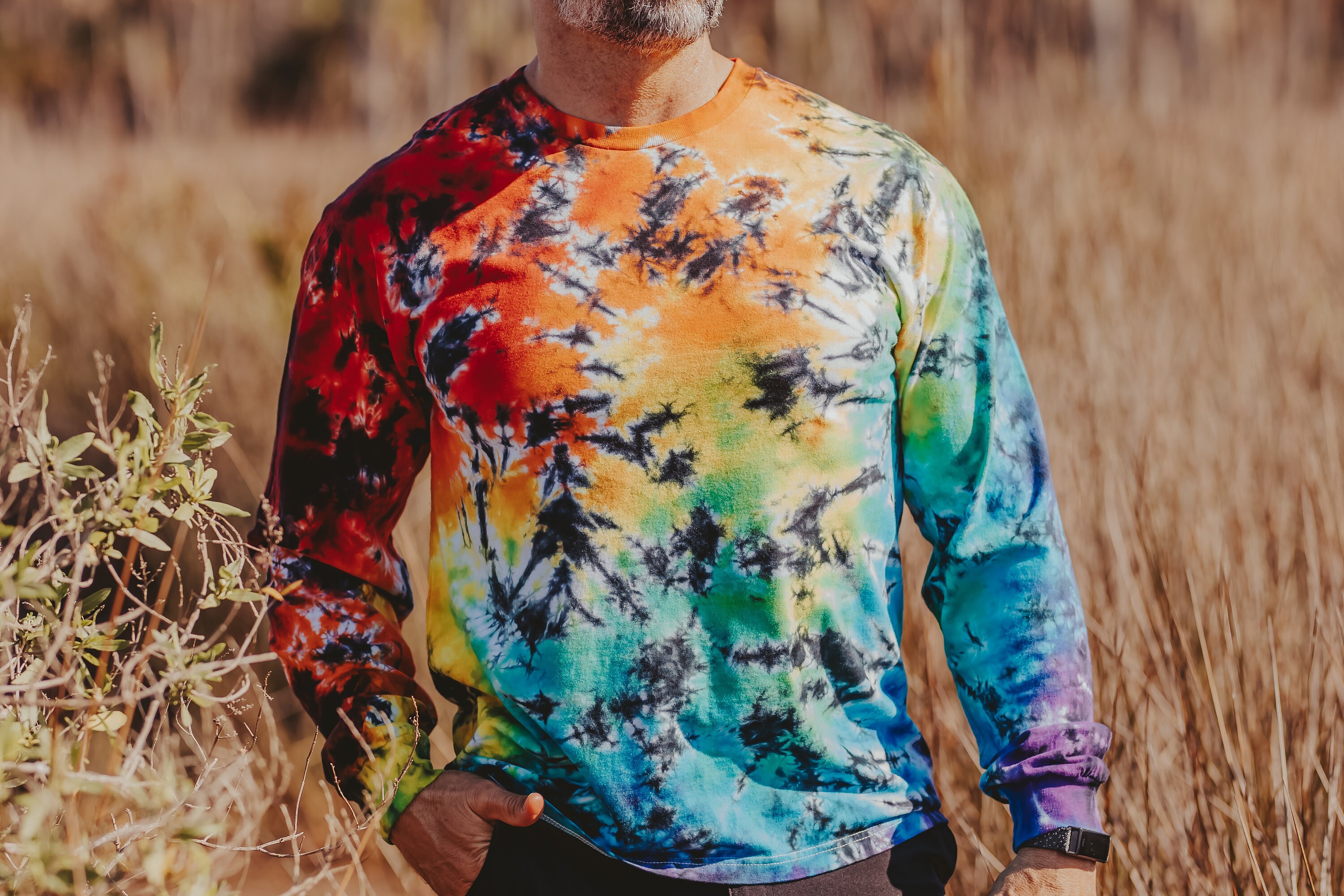 【SATIIIZ】Aiowa Dying Long Sleeve T-Shirt BIG Japanese Art White Demon Hannya Graphic Traditional Till