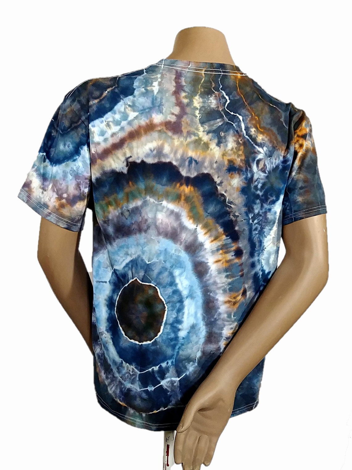 Mens tie dye shirt Ice dye geode rock t shirt Earthy tye Etsy