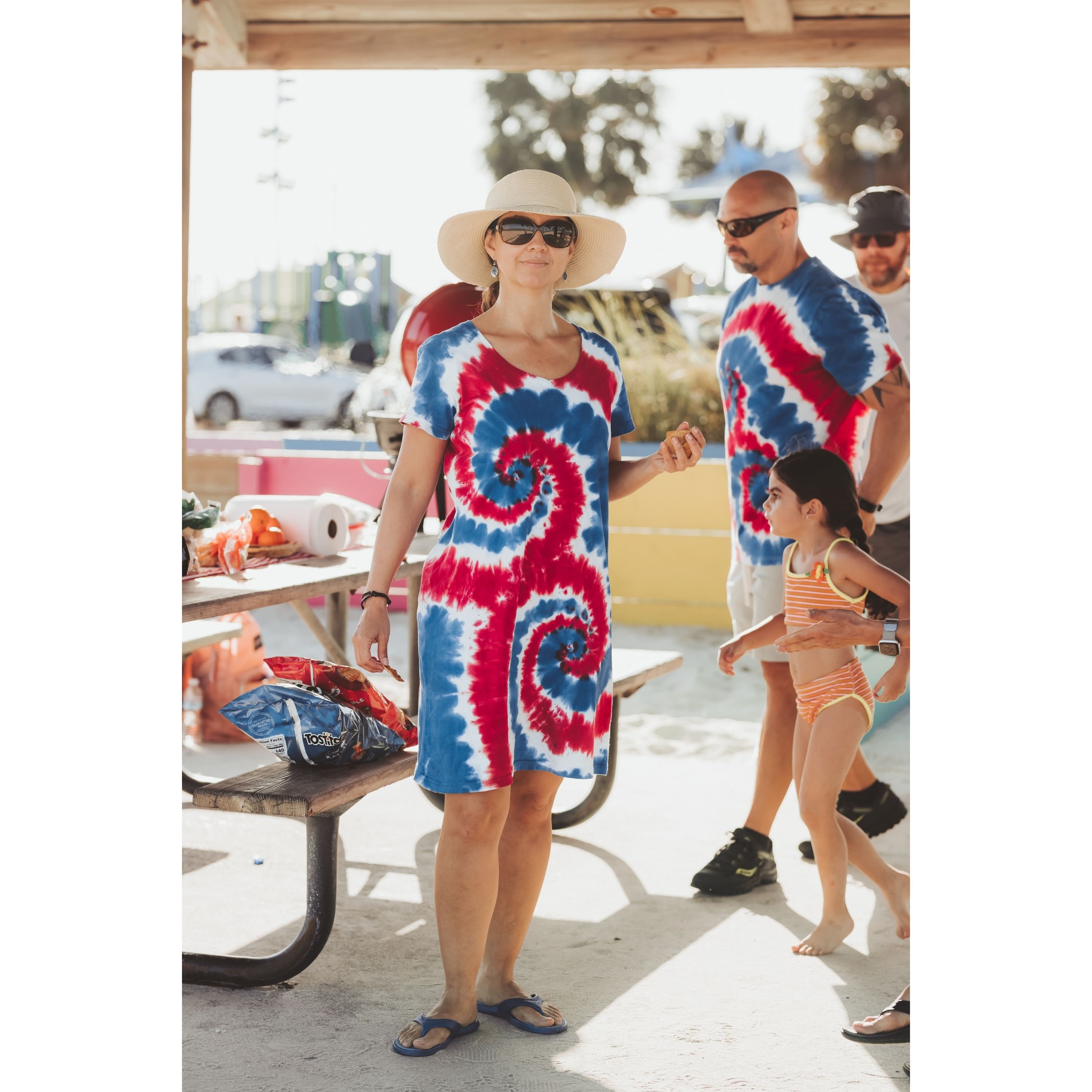 red white and blue dress