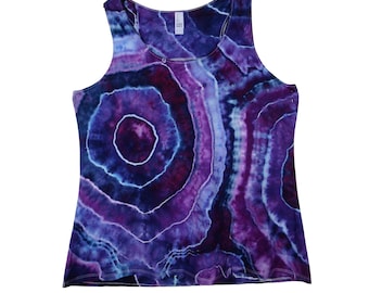 Tie dye tank top, Cotton hippie tank top, Unisex jersey tank, Womens summer tops, S-2X