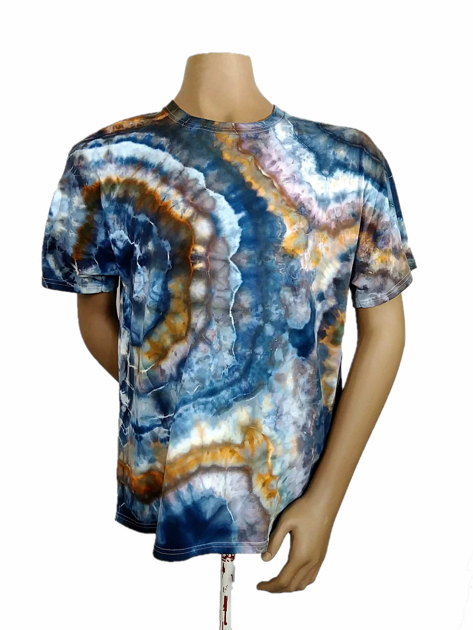 Mens tie dye shirt Ice dye geode rock t shirt Earthy tye Etsy