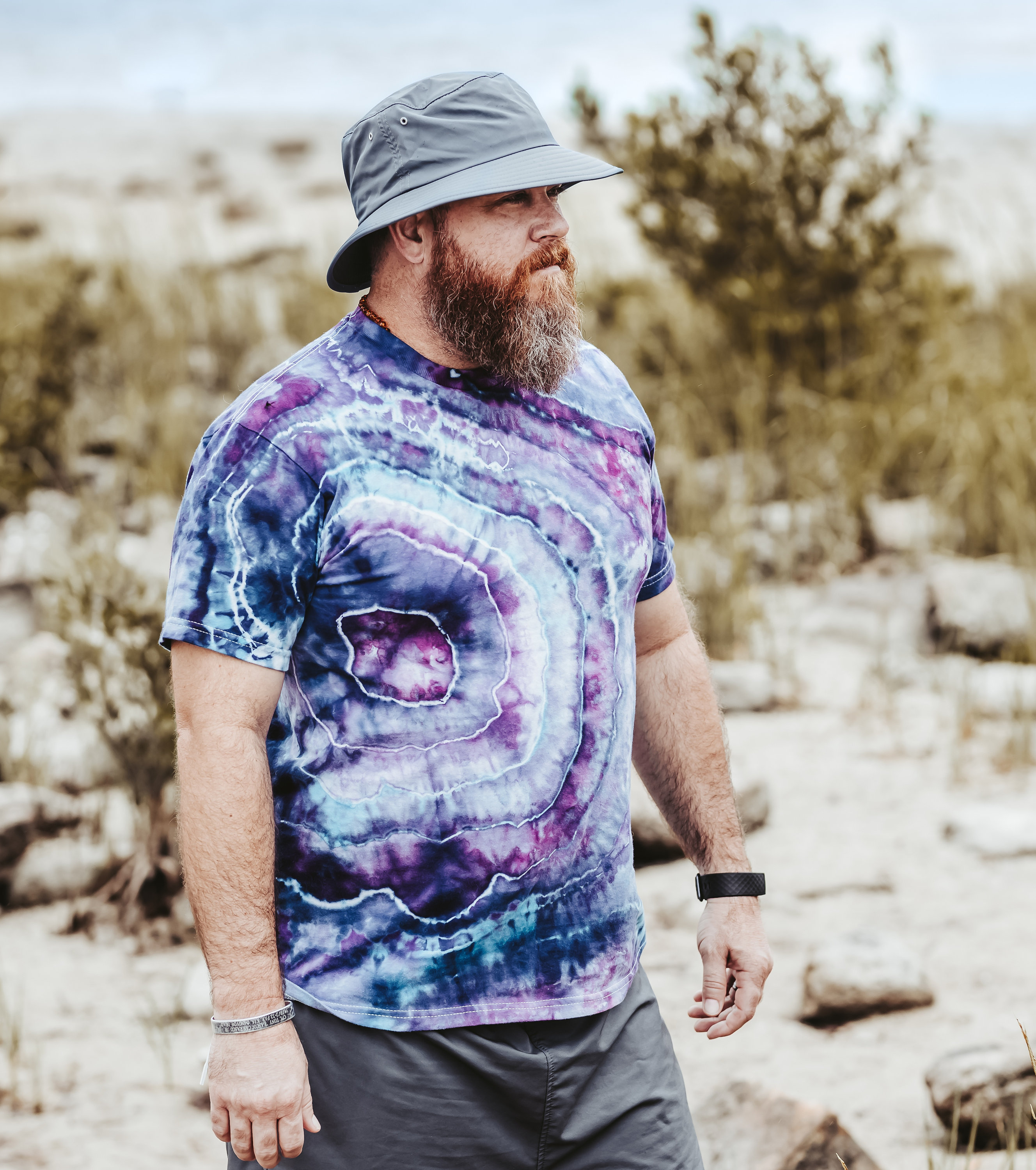 Geode Tie Dye Shirt Mens Hippie 