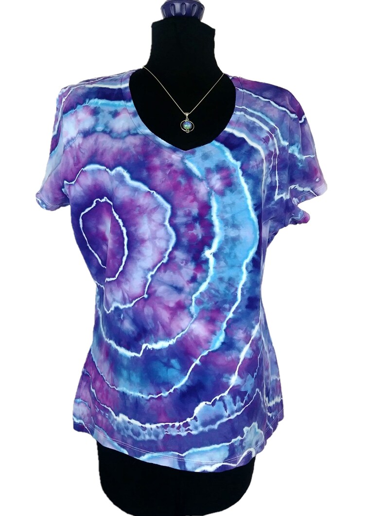 Ice dye geode shirt Hippie clothes women Tye dye bohemian Etsy