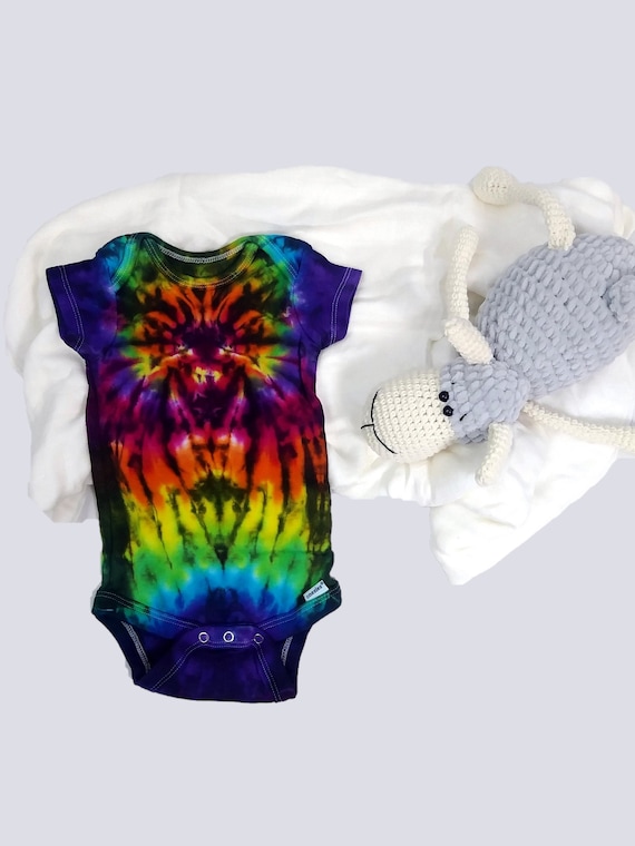 Baby hippie clothes Tie dye baby bodysuit Cute baby Onesie® Etsy