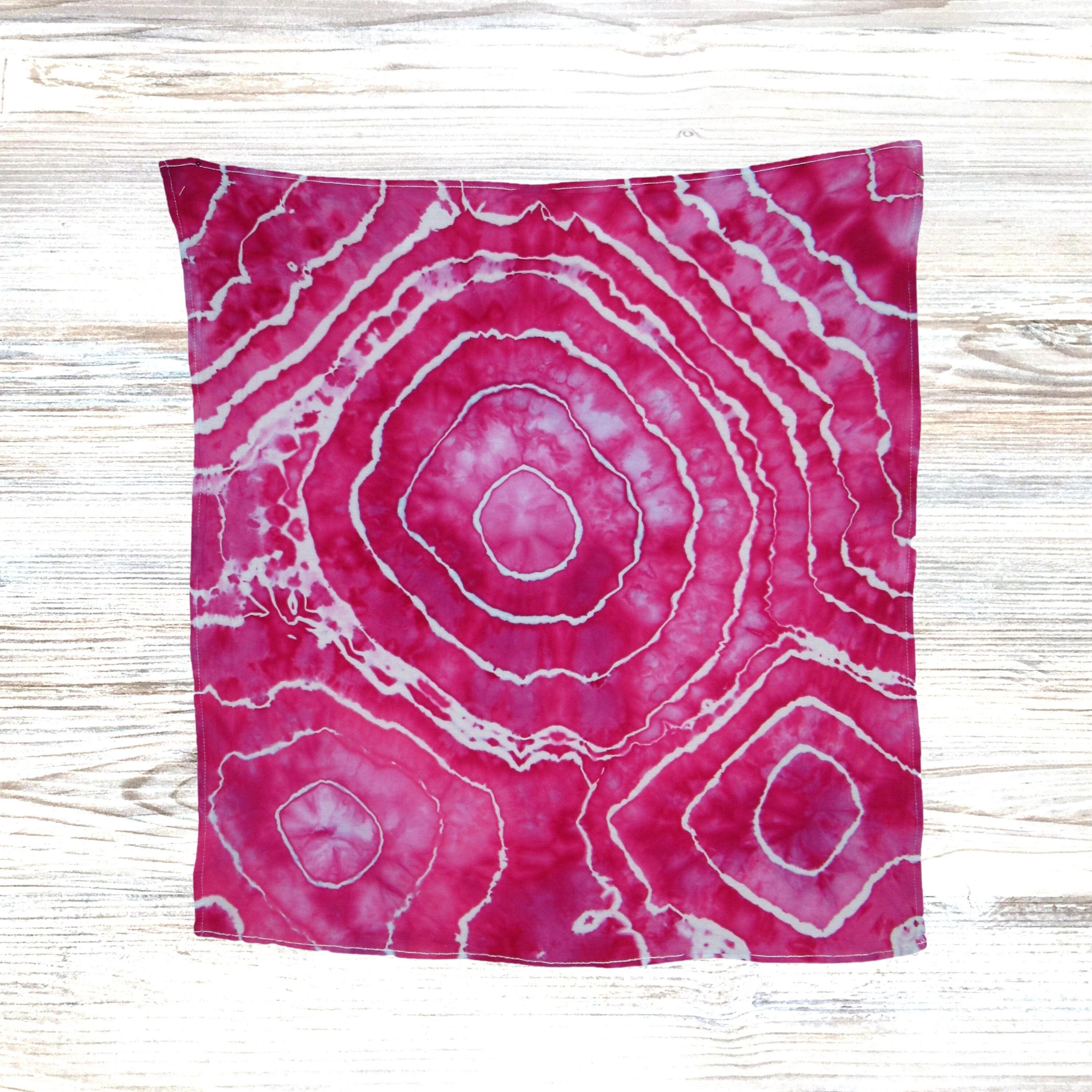 Pink Tie Dye Tapestry Indie Room Decor Long Distance Friendship Gift Flour Sack Towels Etsy