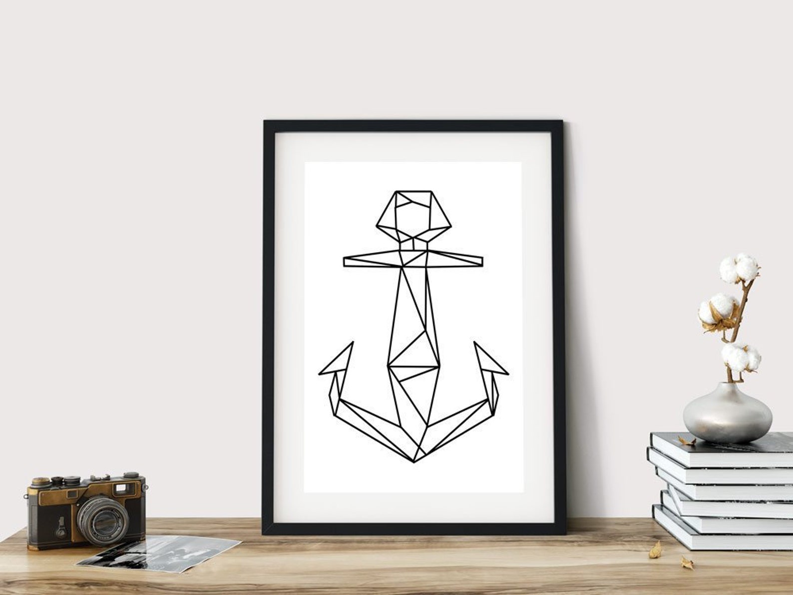 Anchor Print Anchor Poster Minimalist Poster Geometric Art Etsy Anchor Print Anchor Poster Minimalist Poster Geometric Art Etsy