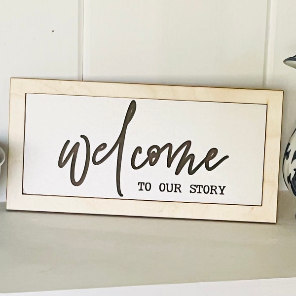 Our Story Sign - Etsy