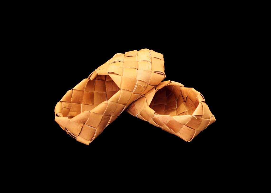 Bast shoes Birch Bark Shoes Russian shoes House shoes Etsy