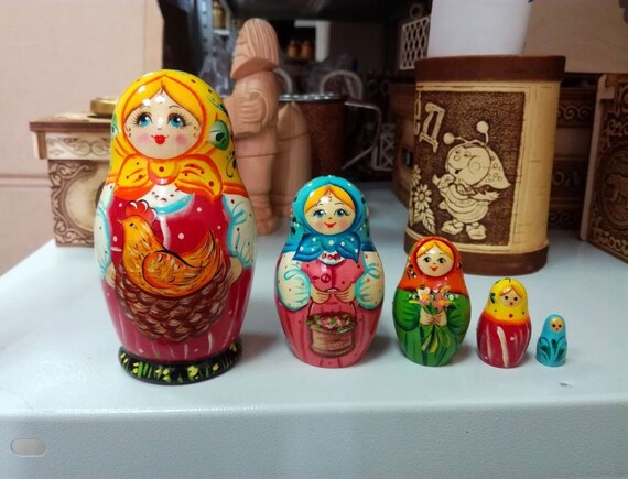 Nightmare Before Christmas gift doll set nesting doll babushka russian doll ART