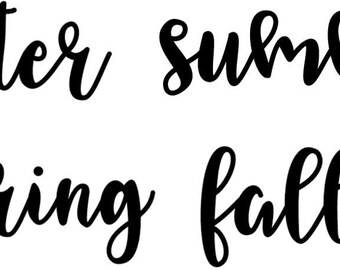 Spring Summer Fall | Etsy