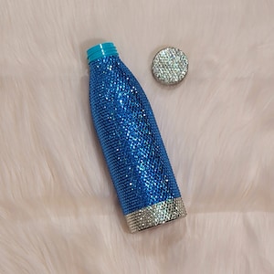 Bling Diamond - Botella térmica con purpurina, botella de agua de acero  inoxidable, botella térmica recargable con cadena para mujer