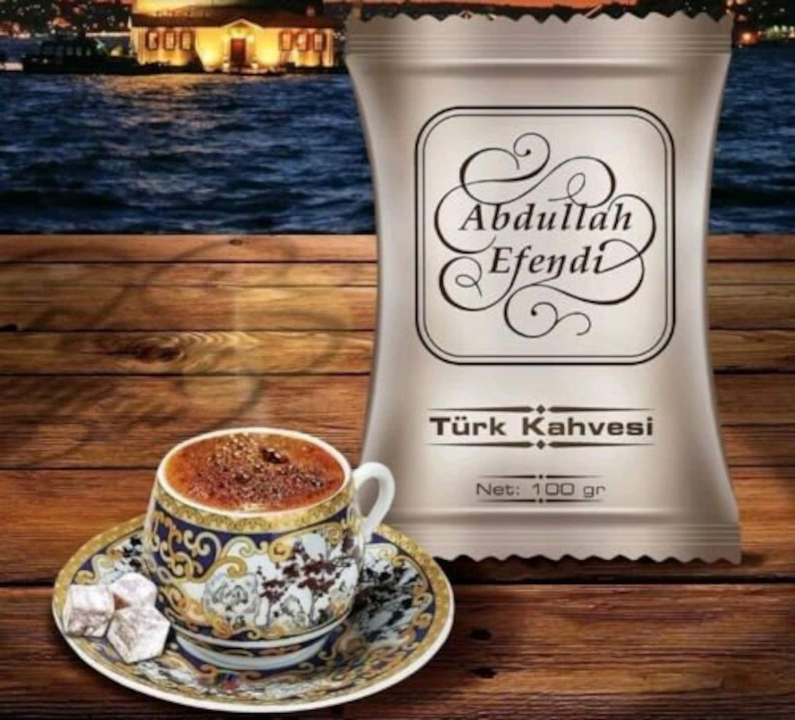 Café turc 100 grammes ABDULLAH EFENDI Mild Roasted Turkish Etsy