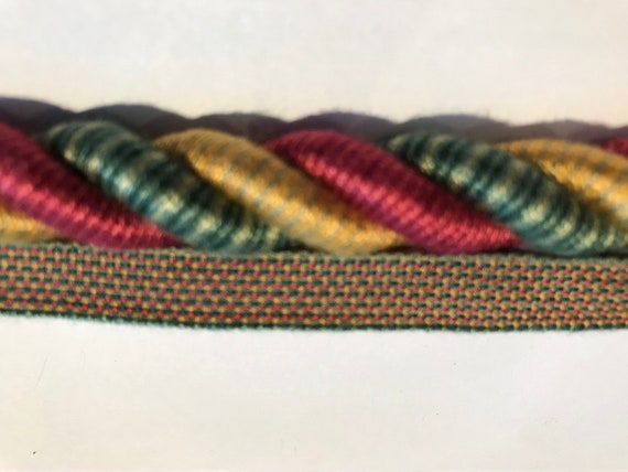 Robert Allen Shaded Burgundy Green And Gold 5 8 Inch Etsy