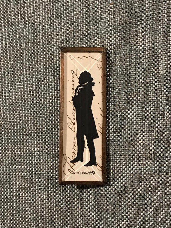 Artisan Crafted Silhouette Pin or Brooch, Handcraf