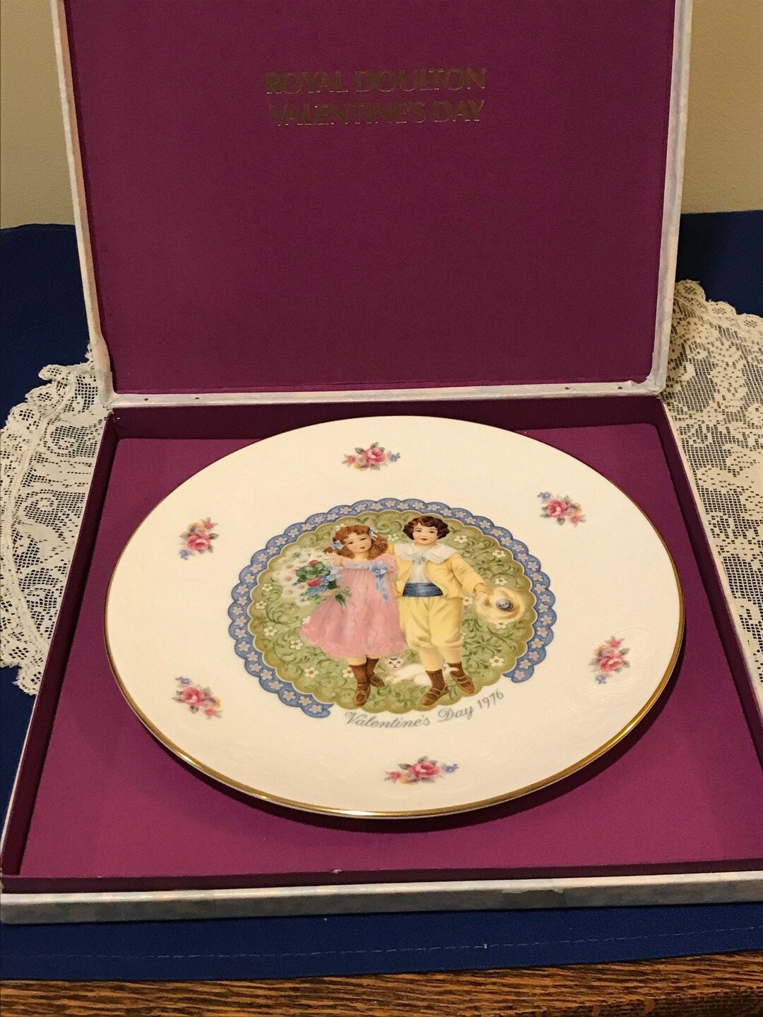 Royal Doulton Valentine's Day Collectible Plate 1976 Etsy
