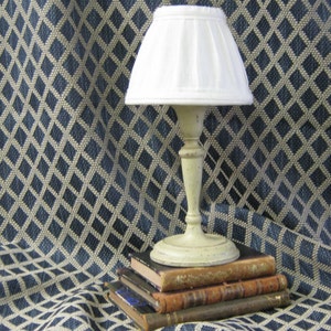 Robert Allen Blue Grey Diamond Pattern Woven Upholstery Fabric