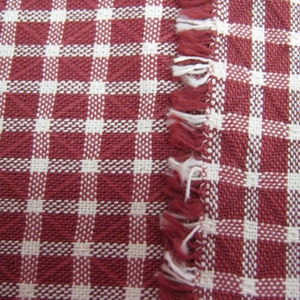 Waverly Brick Red Windowpane Plaid Fabric image 3