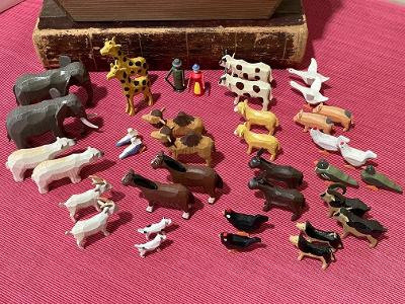 Noah's Ark Hand Crafted by Christian Werner, Erzgebirge Folk Art, Made in Germany