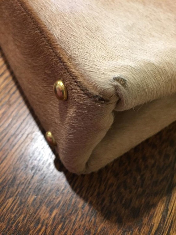 Koret Genuine Fur Calf Leather Lined Handbag with… - image 9