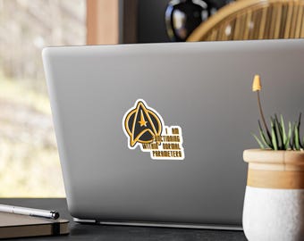 Star Trek Logo Kiss-Cut Sticker - &quot;I Am Functioning Within Normal Parameters,&quot; Durable Vinyl, Water & UV Resistant, 4 Sizes Available