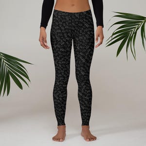 Joker-Inspired HA HA Women’s Leggings - Stylish High-Waisted Stretchy Yoga Pants with Retro Villain Design