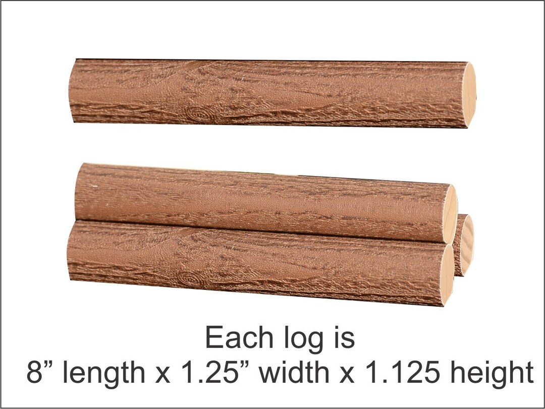 Jump Rope Logs Miniature Rustic Wood Log Jump Accessory: 8